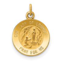 Load image into Gallery viewer, 14k Our Lady of Lourdes Medal Charm
