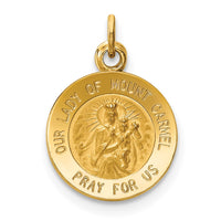 Load image into Gallery viewer, 14k Our Lady of Mt. Carmel Medal Charm
