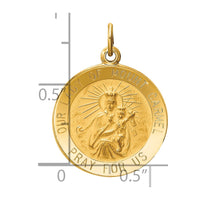 Load image into Gallery viewer, 14k Our Lady of Mt. Carmel Medal Charm
