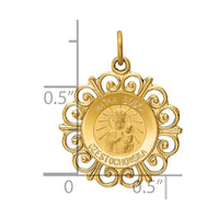 Load image into Gallery viewer, 14k Matka Boska Medal Charm
