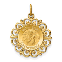 Load image into Gallery viewer, 14k Matka Boska Medal Charm
