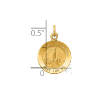 Load image into Gallery viewer, 14k Our Lady of Fatima Medal Charm
