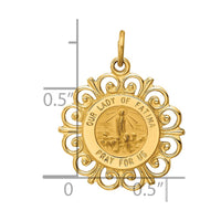 Load image into Gallery viewer, 14k Our Lady of Fatima Medal Pendant
