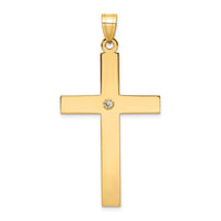 Load image into Gallery viewer, 14k Polished .03ct. Diamond Cross Pendant
