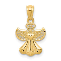 Load image into Gallery viewer, 14k Polished Angel Pendant

