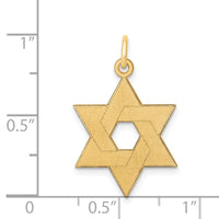 Load image into Gallery viewer, 14K Laser Designed Star of David Pendant
