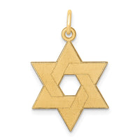 Load image into Gallery viewer, 14K Laser Designed Star of David Pendant
