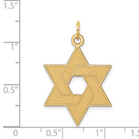 Load image into Gallery viewer, 14K Laser Designed Star of David Pendant
