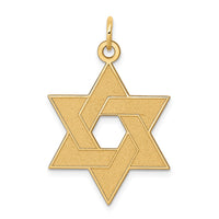 Load image into Gallery viewer, 14K Laser Designed Star of David Pendant
