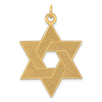 Load image into Gallery viewer, 14K Laser Designed Star of David Pendant
