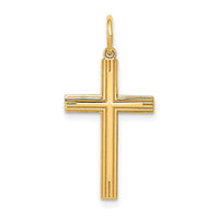 Load image into Gallery viewer, 14K Laser Designed Cross Pendant

