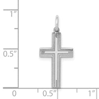 Load image into Gallery viewer, 14K White Gold Laser Designed Cross Pendant
