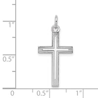 Load image into Gallery viewer, 14K White Gold Laser Designed Cross Pendant
