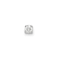 Load image into Gallery viewer, 14k White Gold AA Quality Complete Diamond Stud Earring
