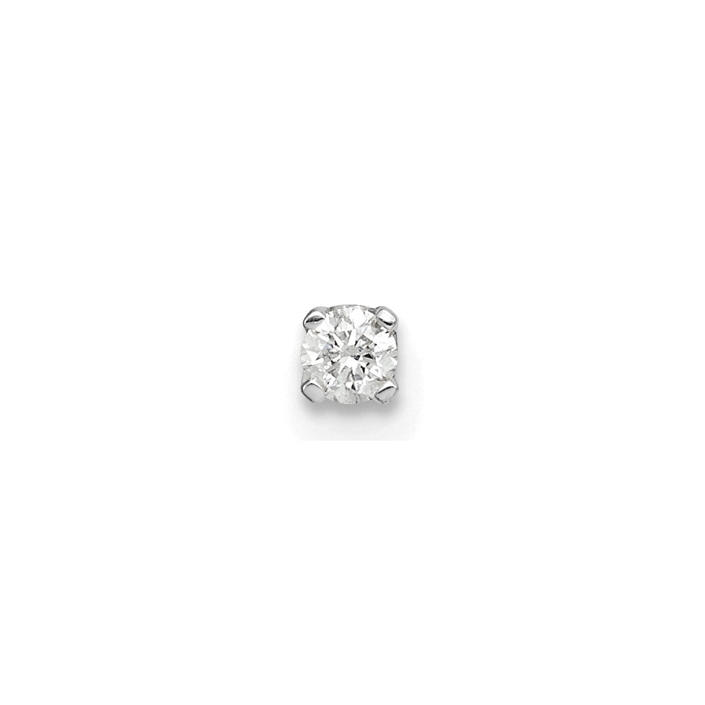 14k White Gold AA Quality Complete Diamond Stud Earring