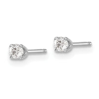 Load image into Gallery viewer, 14k White Gold AA Quality Complete Diamond Stud Earring
