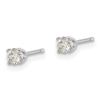 Load image into Gallery viewer, 14k White Gold AA Quality Complete Diamond Stud Earring
