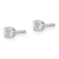 Load image into Gallery viewer, 14k White Gold AA Quality Complete Diamond Stud Earring
