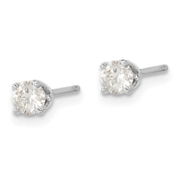 Load image into Gallery viewer, 14k White Gold AA Quality Complete Diamond Stud Earring
