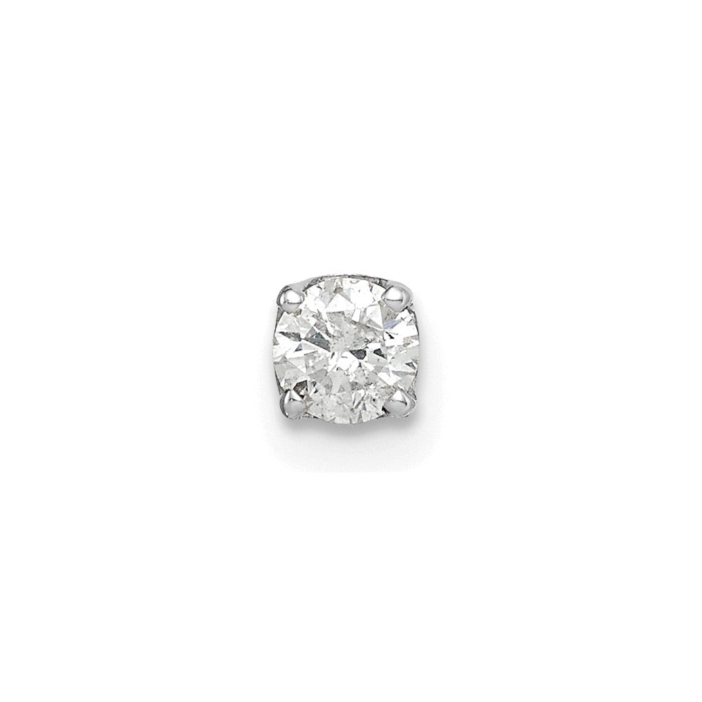 14k White Gold AA Quality Complete Diamond Stud Earring