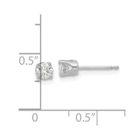 Load image into Gallery viewer, 14k White Gold AA Quality Complete Diamond Stud Earring
