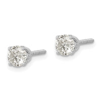Load image into Gallery viewer, 14k White Gold AA Quality Complete Diamond Stud Earring
