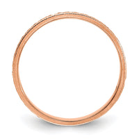 Load image into Gallery viewer, 14k Rose Gold 3mm Design Etched Wedding Band Size 5.5
