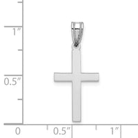 Load image into Gallery viewer, 14k White Gold Polished Cross Pendant
