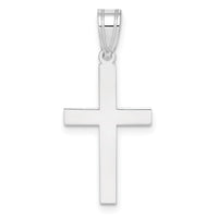 Load image into Gallery viewer, 14k White Gold Polished Cross Pendant
