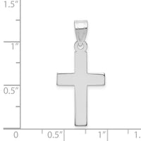 Load image into Gallery viewer, 14k White Gold Polished Cross Pendant
