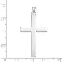Load image into Gallery viewer, 14k White Gold Polished Cross Pendant

