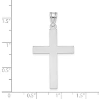 Load image into Gallery viewer, 14k White Gold Polished Cross Pendant
