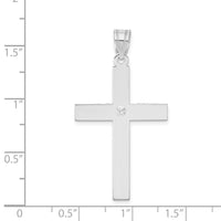 Load image into Gallery viewer, 14k White Gold .02ct. Diamond Cross Pendant
