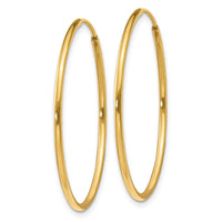 Load image into Gallery viewer, 14k 1.25mm Endless Hoop Earring
