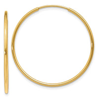 Load image into Gallery viewer, 14k 1.25mm Endless Hoop Earring

