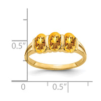 Load image into Gallery viewer, 14k 6x4mm Oval Citrine ring
