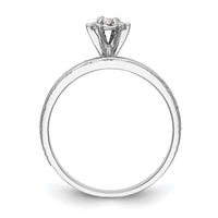 Load image into Gallery viewer, 14k White Gold AA Quality 1/20 carat Diamond Trio Complete Engagement Ring
