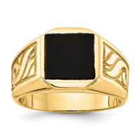 Load image into Gallery viewer, 14k Men&#39;s Onyx Ring
