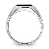 Load image into Gallery viewer, 14k White Gold Men&#39;s Onyx Ring
