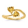 14k 5mm Heart Citrine ring