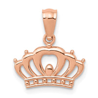 Load image into Gallery viewer, 14k Rose Gold Crown Pendant
