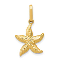 Load image into Gallery viewer, 14k Textured Hollow Starfish Pendant
