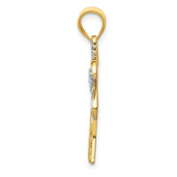 Load image into Gallery viewer, 14K w/Rhodium Diamond Palm Tree Pendant
