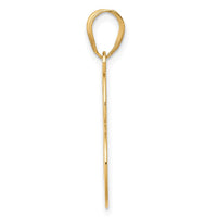 Load image into Gallery viewer, 14k Heart W/Cut Out Awareness Ribbon Charm
