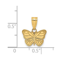 Load image into Gallery viewer, 14k Laser Cut Butterfly Charm
