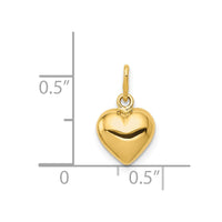 Load image into Gallery viewer, 14K Polished 3-D Puffed Heart Charm
