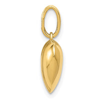Load image into Gallery viewer, 14K Polished 3-D Puffed Heart Pendant
