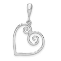 Load image into Gallery viewer, 14K White Gold Heart Pendant
