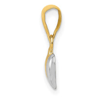Load image into Gallery viewer, 14K w/White Rhodium Double Heart Pendant

