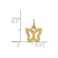 Load image into Gallery viewer, 14k Polished Butterfly Pendant
